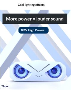 SC318 factory direct sale led colorful atmosphere light sound bluetooth portable subwoofer stereo dual speaker 1