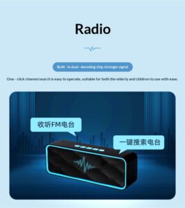 SC211 Bluetooth speaker wireless small cannon outdoor mini portable subwoofer card slot small stereo sound 10