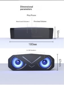 SC318 factory direct sale led colorful atmosphere light sound bluetooth portable subwoofer stereo dual speaker 11