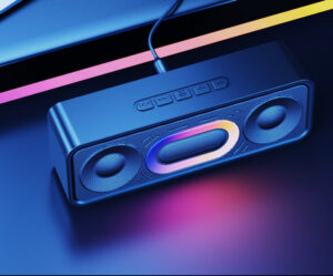 SC219 Wireless Bluetooth Speaker 3D Surround Mini Desktop Home User Outdoor Seven Color Lights Portable Smart Mini Speaker 14