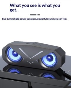 SC318 factory direct sale led colorful atmosphere light sound bluetooth portable subwoofer stereo dual speaker 2