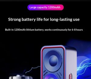 SC219 Wireless Bluetooth Speaker 3D Surround Mini Desktop Home User Outdoor Seven Color Lights Portable Smart Mini Speaker 7
