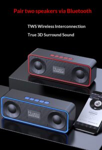 SC128 wholesale custom Bluetooth speaker private mold portable wireless outdoor plug-in subwoofer stereo outdoor portable 8