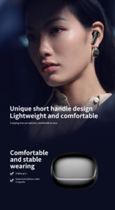 Exclusive selection of 2026 new Bluetooth earbuds i66 ANC private mold TWS true wireless noise reduction long wearing not painful in-ear long-lasting i66英文详情页 03