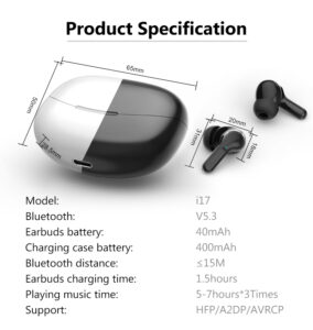 i17 cross-border private mold tws bluetooth earbuds long standby intelligent noise reduction call music in-ear wireless headphones i17 11
