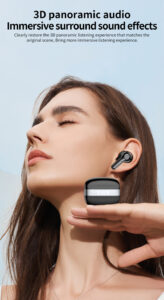The i65 has long battery life, ANC noise reduction, water resistance, and is comfortable to wear for a long time. i65英文详情黑+银 04