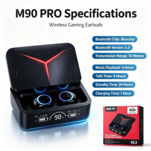 M90 TWS Bluetooth Wireless Headphones Foreign Trade Hot Sale 包装图