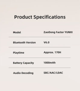 ZAO DON Yunxi ANC deep noise reduction headphones 50db 英文 14