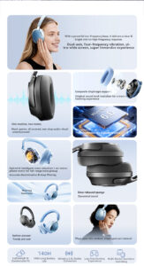 EL-GT5 model wireless Bluetooth headset, ANC + ENC 英文详情页d20 02