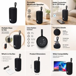M‑234 Cross‑border Bluetooth Speaker, Dual‑driver Heavy Bass, Bluetooth5.4, TWS Function, Waterproof Woven Portable Speaker for Desktop & Outdoor snapshot s 0